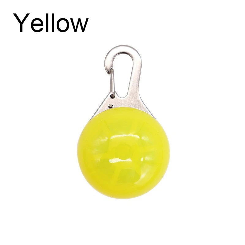 Crandon Goods™ LED Pet Safety Collar Pendant – Glowing Night Light Tag for Dogs & Cats | Bright Clip-On Collar Accessory