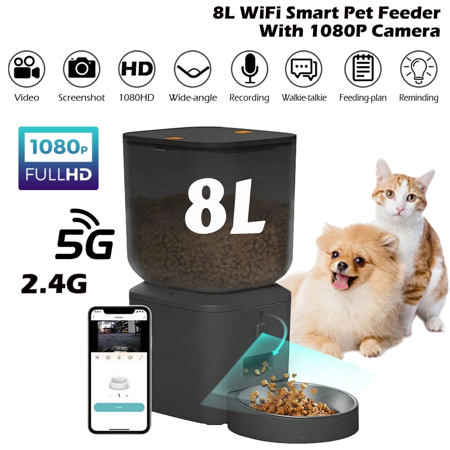 8L WIFI Smart Pet Feeder