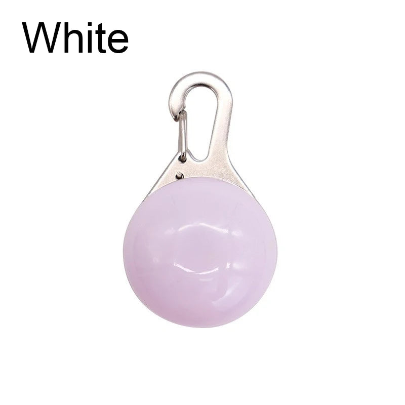 Crandon Goods™ LED Pet Safety Collar Pendant – Glowing Night Light Tag for Dogs & Cats | Bright Clip-On Collar Accessory
